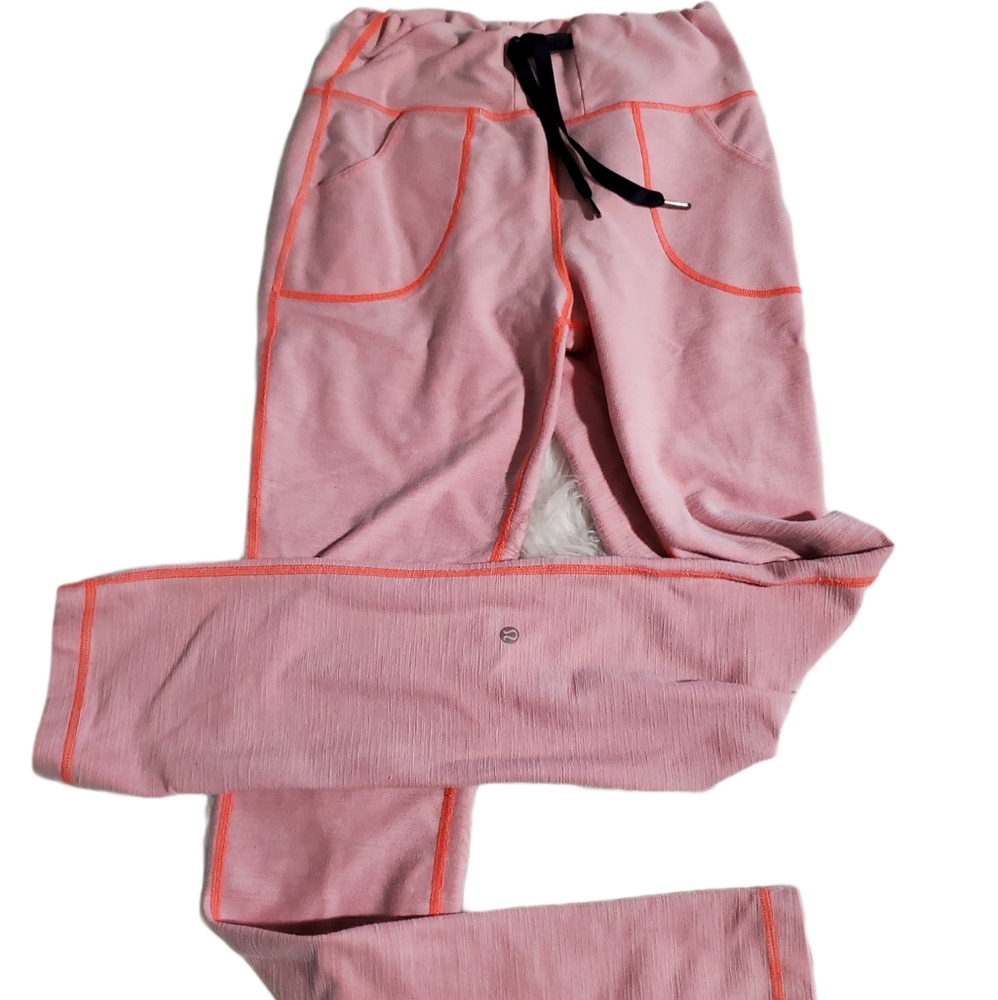 RARE Lululemon Yoga Pants Coral/Pink Straight Leg